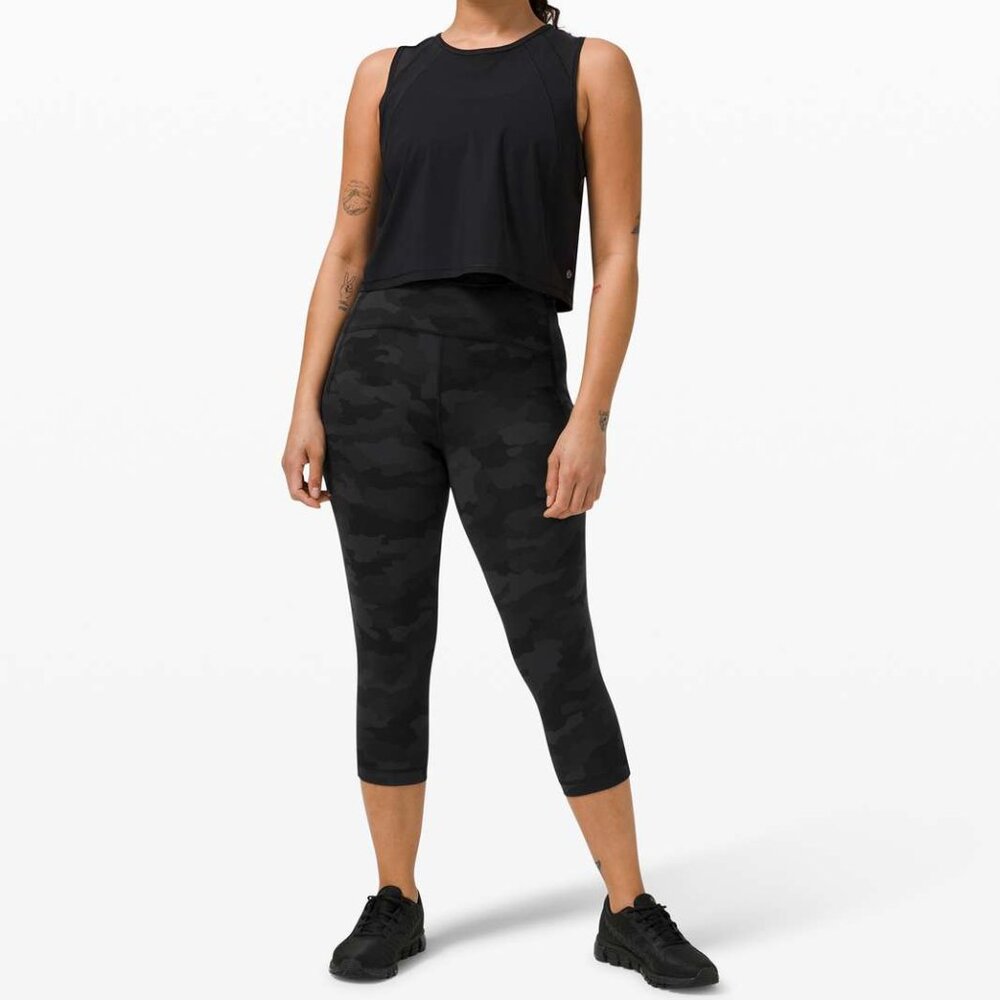 Lululemon $118 Swift Speed High-Rise Crop 21" Heritage 365 Camo Sz 20 NWT!